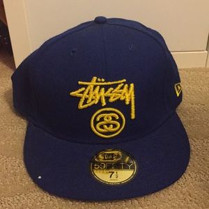 Blue/yellow Stussy Hat